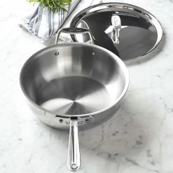 All-Clad d5 Stainless-Steel Essential Pan 27 All-Clad d5 Stainless-Steel Essential Pan -Cookware Shop Online all clad d5 stainless steel essential pan 202240 0159 all clad d5 stainless steel essential pan z