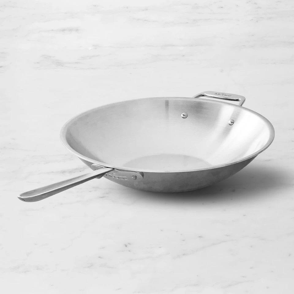 All-Clad d5 Stainless-Steel Stir Fry Wok 1 All-Clad d5 Stainless-Steel Stir Fry Wok
