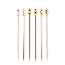 Antique Brass Cocktail Picks, Set of 6