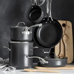 Calphalon Elite Nonstick 10-Piece Cookware Set -Cookware Shop Online calphalon elite nonstick 10 piece set 202240 0131 calphalon elite nonstick 10 piece cookware set z