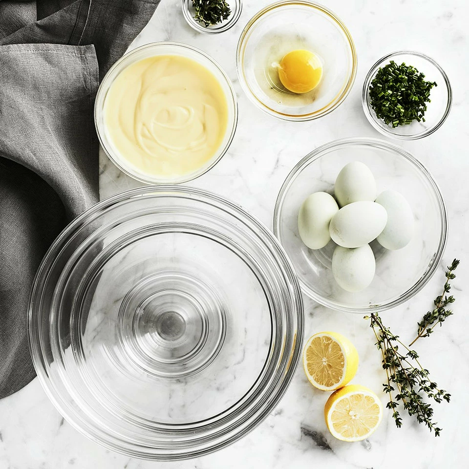 Glass Mixing Bowls 4 Glass Mixing Bowls - Image 4