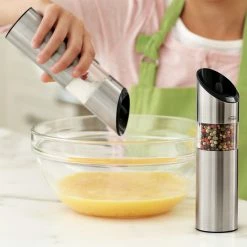 Trudeau Graviti Electric Mills -Cookware Shop Online graviti electric salt and pepper mills 202240 0005 trudeau graviti electric salt and pepper mills z