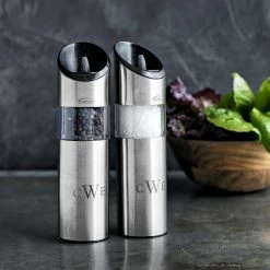 Trudeau Graviti Electric Mills -Cookware Shop Online graviti electric salt and pepper mills 202240 0104 trudeau graviti electric salt and pepper mills z