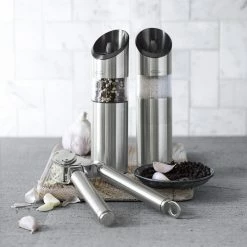 Trudeau Graviti Electric Mills -Cookware Shop Online graviti electric salt and pepper mills 202240 0134 trudeau graviti electric salt pepper mills z
