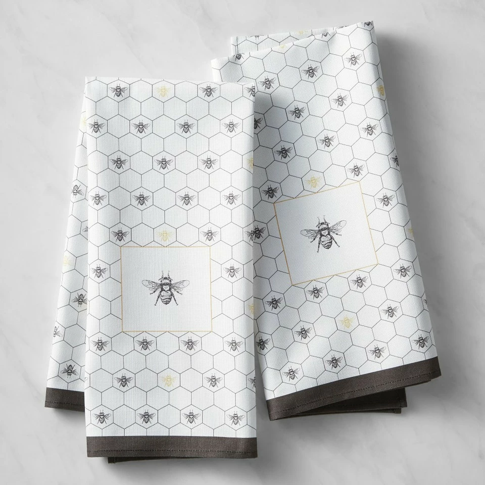 Honeycomb Tea Towels, Set of 2 1 Honeycomb Tea Towels, Set of 2