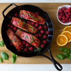 Lodge Blacklock Triple-Seasoned Cast Iron Skillet 18 Lodge Blacklock Triple-Seasoned Cast Iron Skillet -Cookware Shop Online lodge triple seasoned fry pan alt8 imgz