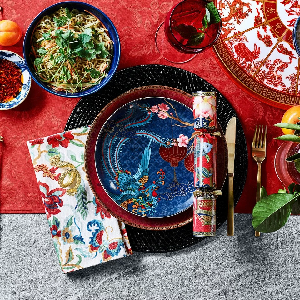 Lunar Noodle Bowls, Set of 4, Mixed 1 Lunar Noodle Bowls, Set of 4, Mixed