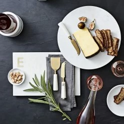 Marble & Brass Monogram Board 10 Marble & Brass Monogram Board -Cookware Shop Online marble and brass monogram board 202222 0004 marble brass round board z