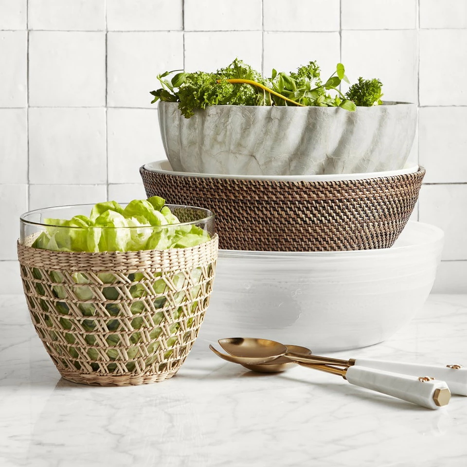 Marble Honeycomb Salad Servers 3 Marble Honeycomb Salad Servers - Image 3