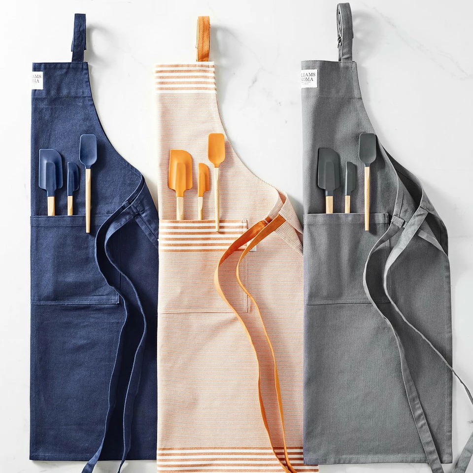 Williams Sonoma Classic Solid Adult & Kid Aprons 2 Williams Sonoma Classic Solid Adult & Kid Aprons - Image 2