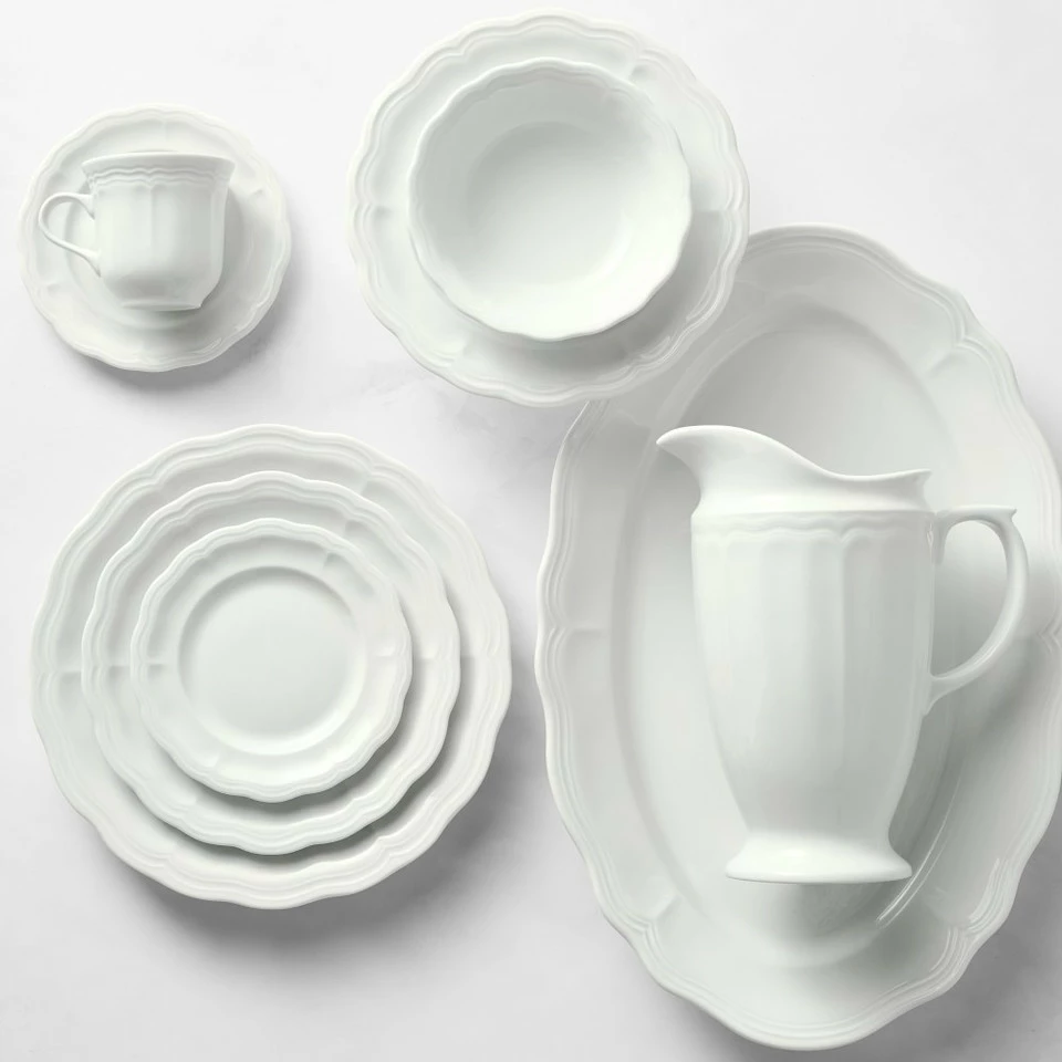 Pillivuyt Queen Anne Porcelain Dinnerware Collection 1 Pillivuyt Queen Anne Porcelain Dinnerware Collection