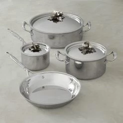 Ruffoni Opus Prima Hammered Stainless Steel 7-Piece Cookware Set