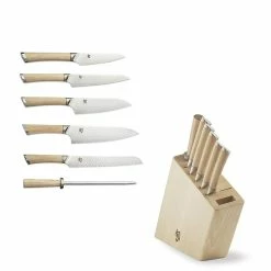 Shun Hikari 7-Piece Knife Block Set 7 Shun Hikari 7-Piece Knife Block Set -Cookware Shop Online shun hikari 7 piece knife block set 202240 0070 shun hikari 7 piece knife block set z