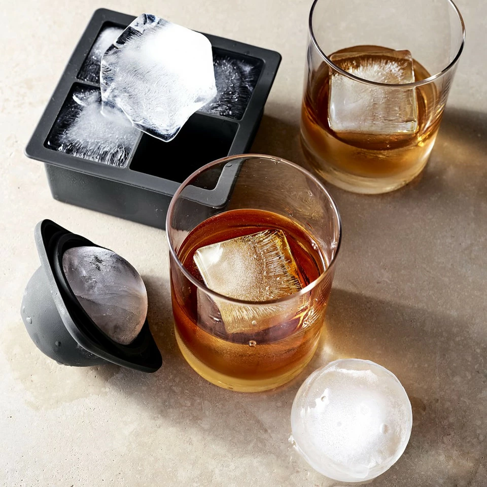 Sphere Ice Moulds, Set of 2 & Glasses Set 2 Sphere Ice Moulds, Set of 2 & Glasses Set - Image 2