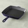 Staub Enamelled Cast Iron Grill Pan - Sapphire