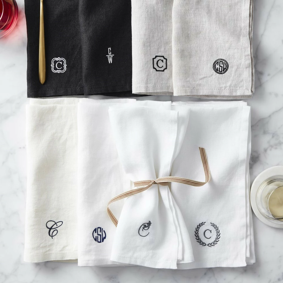 Italian Washed Linen Napkins, Set of 4 15 Italian Washed Linen Napkins, Set of 4 - Image 15