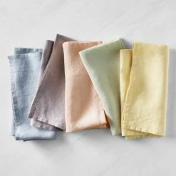Italian Washed Linen Napkins, Set of 4 26 Italian Washed Linen Napkins, Set of 4 -Cookware Shop Online washed linen napkins 202231 0092 italian washed linen napkins set of 4 z