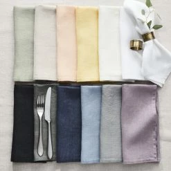 Italian Washed Linen Napkins, Set of 4 21 Italian Washed Linen Napkins, Set of 4 -Cookware Shop Online washed linen napkins 202233 0035 italian washed linen napkins set of 4 z