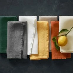 Italian Washed Linen Napkins, Set of 4 23 Italian Washed Linen Napkins, Set of 4 -Cookware Shop Online washed linen napkins 202240 0057 italian washed linen napkins set of 4 z