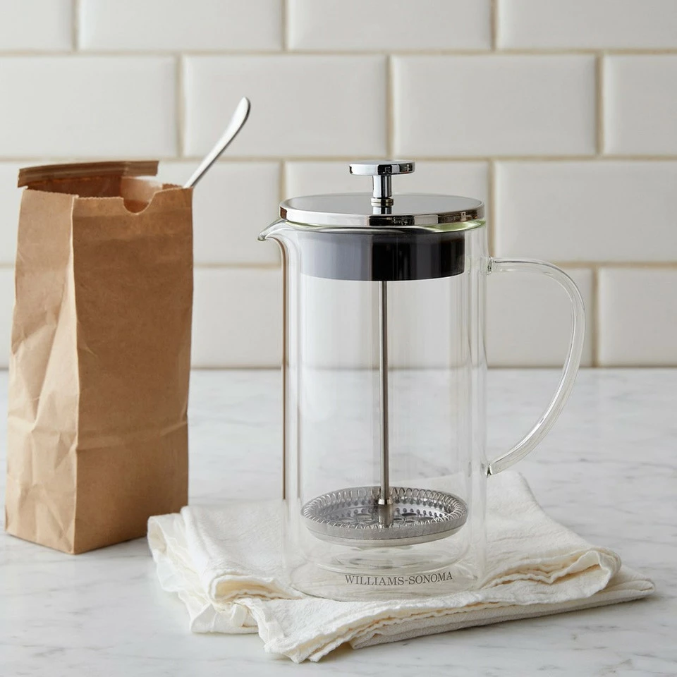 Williams Sonoma Double-Wall Glass French Press 1 Williams Sonoma Double-Wall Glass French Press