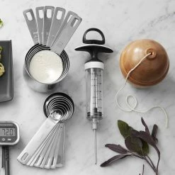 Williams Sonoma Stainless Steel Measuring Cups & Spoons 7 Williams Sonoma Stainless Steel Measuring Cups & Spoons -Cookware Shop Online williams sonoma round measuring ultimate set of 14 202239 0352 oxo flavor injector z