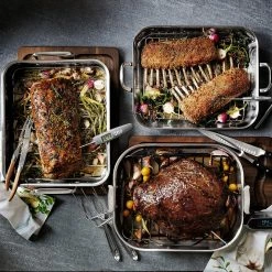 Williams Sonoma Stainless Steel Ultimate Roasting Pan 10 Williams Sonoma Stainless Steel Ultimate Roasting Pan -Cookware Shop Online williams sonoma stainless steel ultimate roaster 202240 0091 williams sonoma stainless steel ultimate roasting pan z