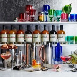 Wilshire Jewel-Cut Red Mixed Goblets, Set of 4 9 Wilshire Jewel-Cut Red Mixed Goblets, Set of 4 -Cookware Shop Online wilshire jewel cut red goblets mixed red 202214 0006 williams sonoma classic highball glasses z