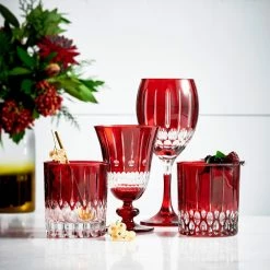Cookware Shop Online -Cookware Shop Online wilshire jewel cut red goblets mixed red 202214 0018 wilshire jewel cut red mixed goblets set of 4 z