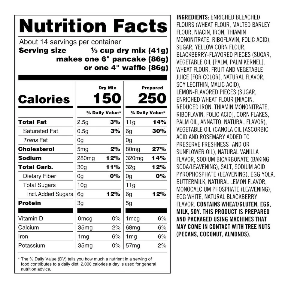 Williams Sonoma Blackberry-Lemon Pancake & Waffle Mix 3 Williams Sonoma Blackberry-Lemon Pancake & Waffle Mix - Image 3