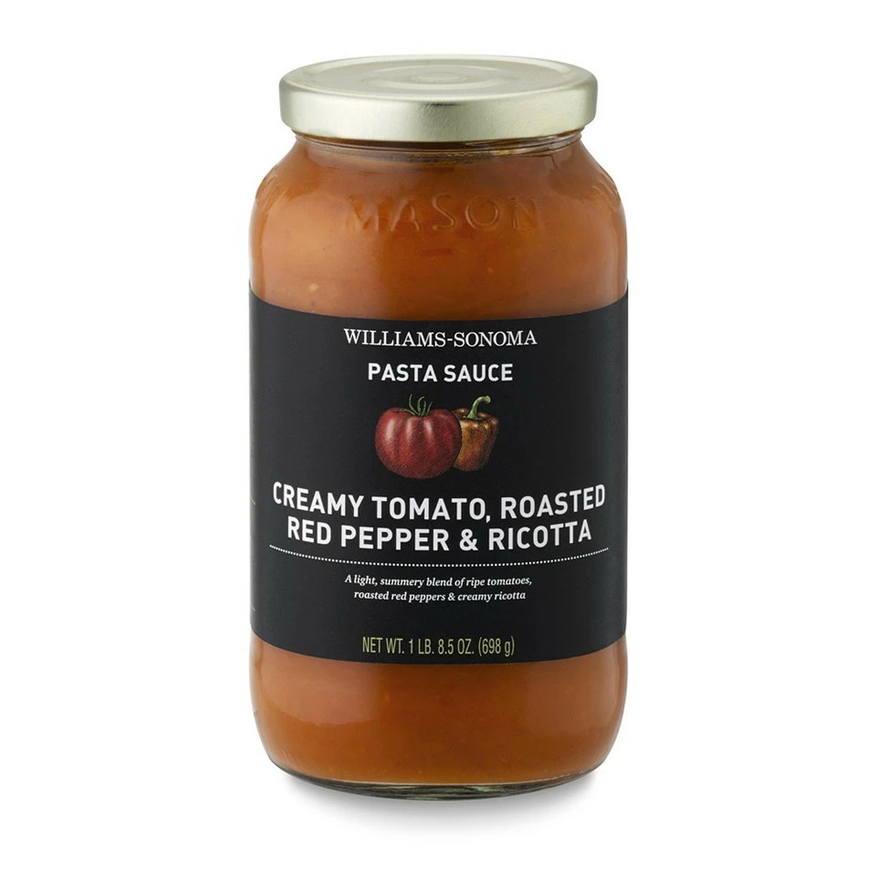 Williams Sonoma Creamy Tomato Roasted Pepper and Ricotta Pasta Sauce 1 Williams Sonoma Creamy Tomato Roasted Pepper and Ricotta Pasta Sauce