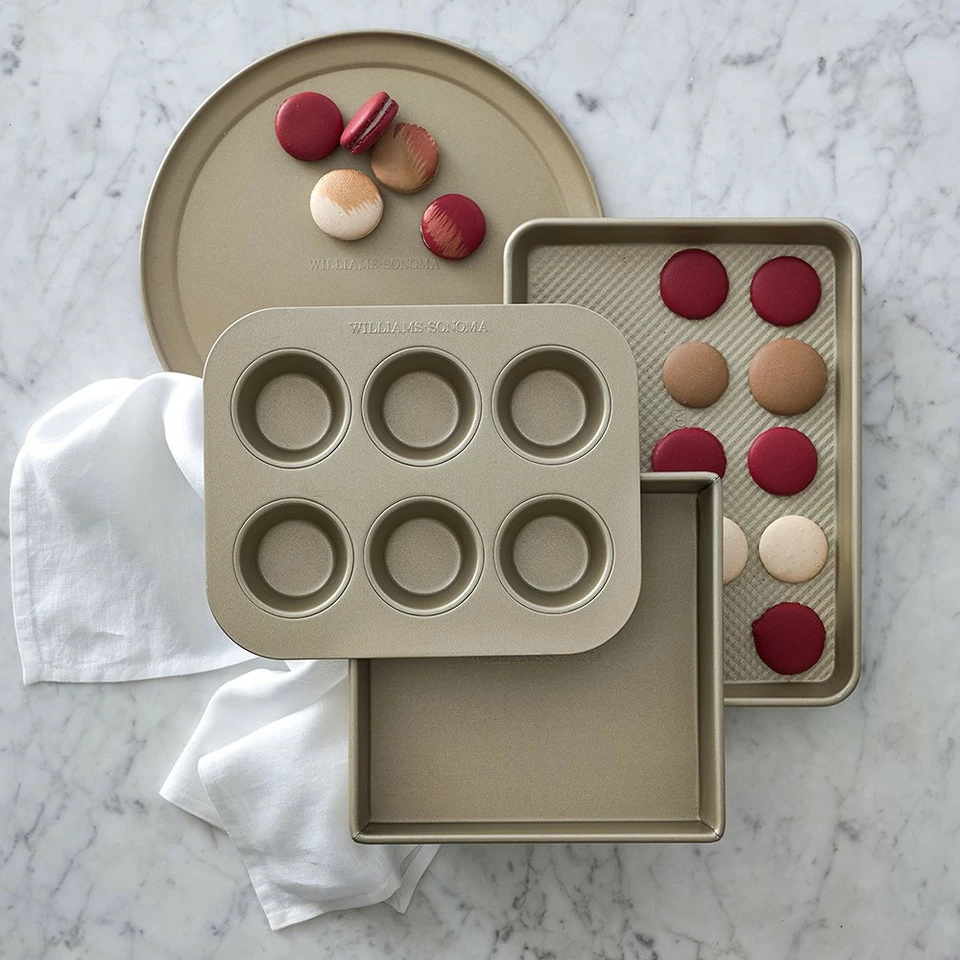 Williams Sonoma Goldtouch® Pro Corrugated Quarter Sheet, Set of 2 2 Williams Sonoma Goldtouch® Pro Corrugated Quarter Sheet, Set of 2 - Image 2