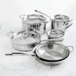 Williams Sonoma Thermo-Clad™ Stainless-Steel 10-Piece Cookware Set
